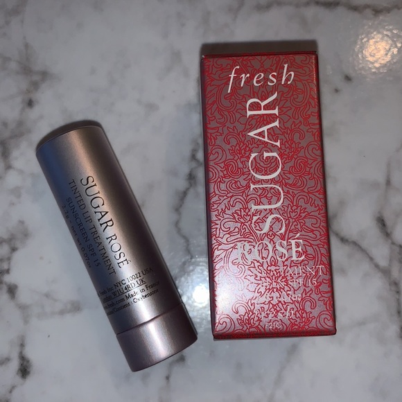 NIB FRESH Sugar RosΓ© Tinted Lip Balm Lip Treatment Mini - Picture 3 of 10